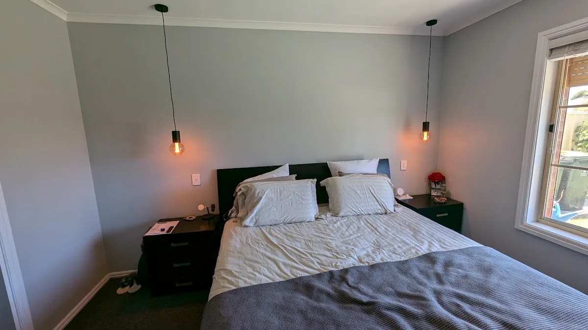 Bedroom pendant lights as bedside lighting